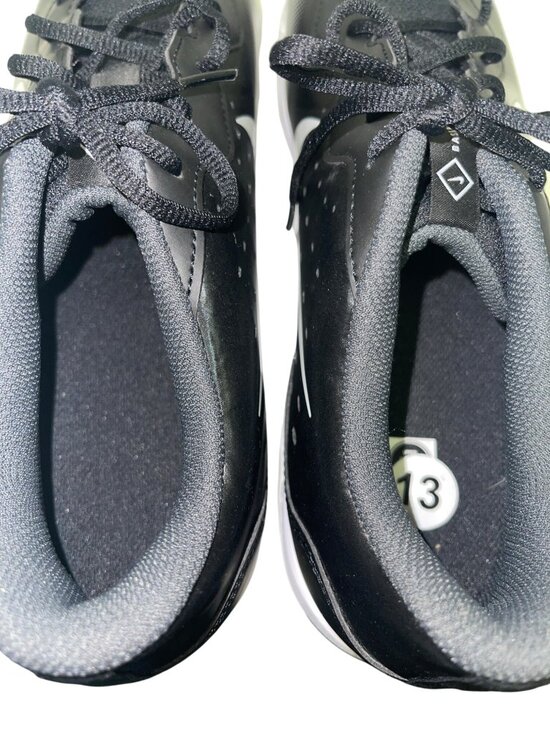Nike Diamond Baseball Cleats DJ6524-011 Black White Size 13 Men\'s NWOT Molded